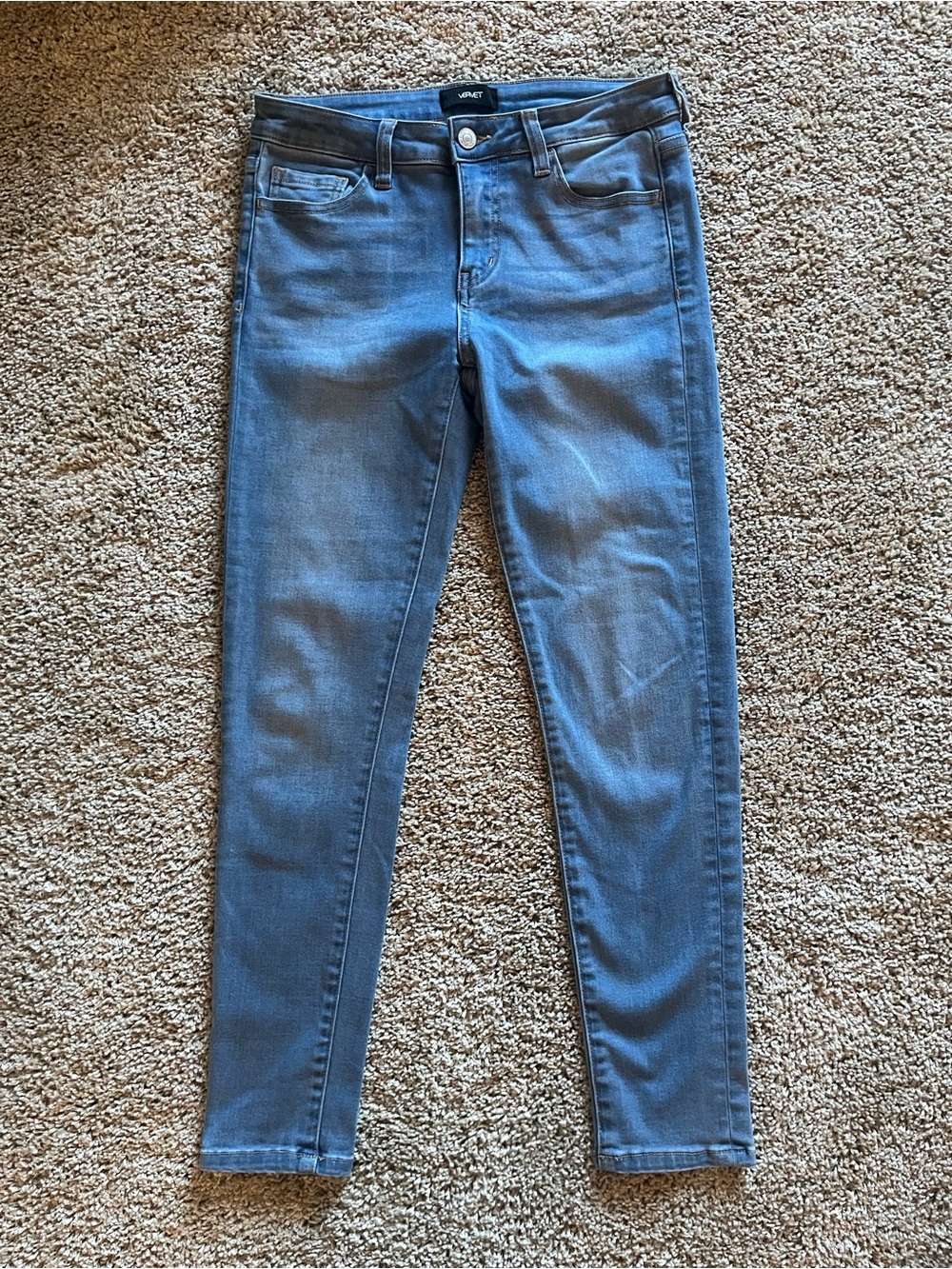 Vervet Light Blue Ankle Skinny Jeans with Stretch Size 27